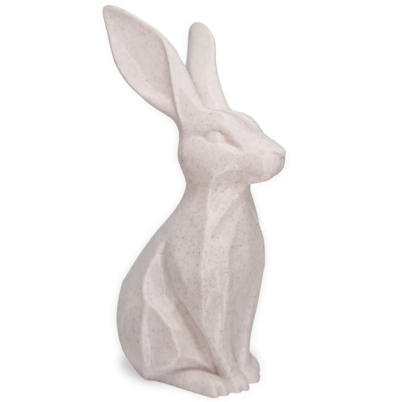 Zajączek/Królik wielkanocny jak Marmur „Płatek” 3D – figurka do stroików