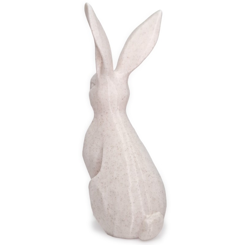 Zajączek/Królik wielkanocny jak Marmur „Płatek” 3D – figurka do stroików