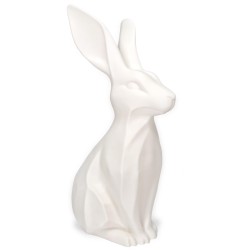 Zajączek/Królik wielkanocny Biały „Płatek” 3D – figurka do stroików