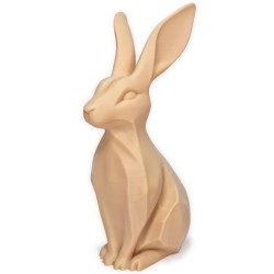 Zajączek/Królik wielkanocny Beżowy „Płatek” 3D – figurka do stroików