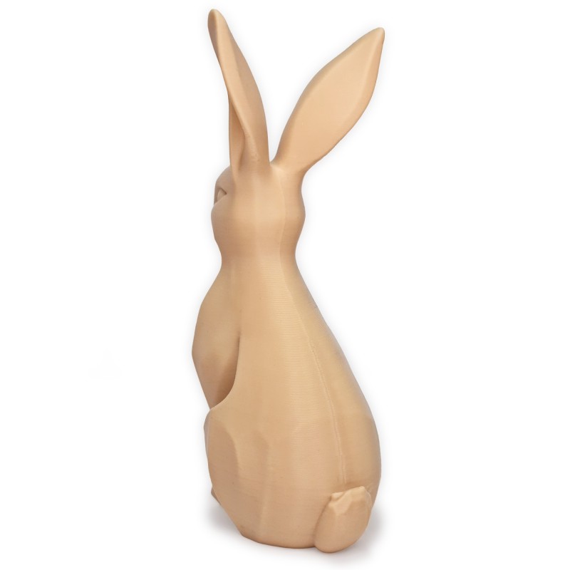 Zajączek/Królik wielkanocny Beżowy „Płatek” 3D – figurka do stroików