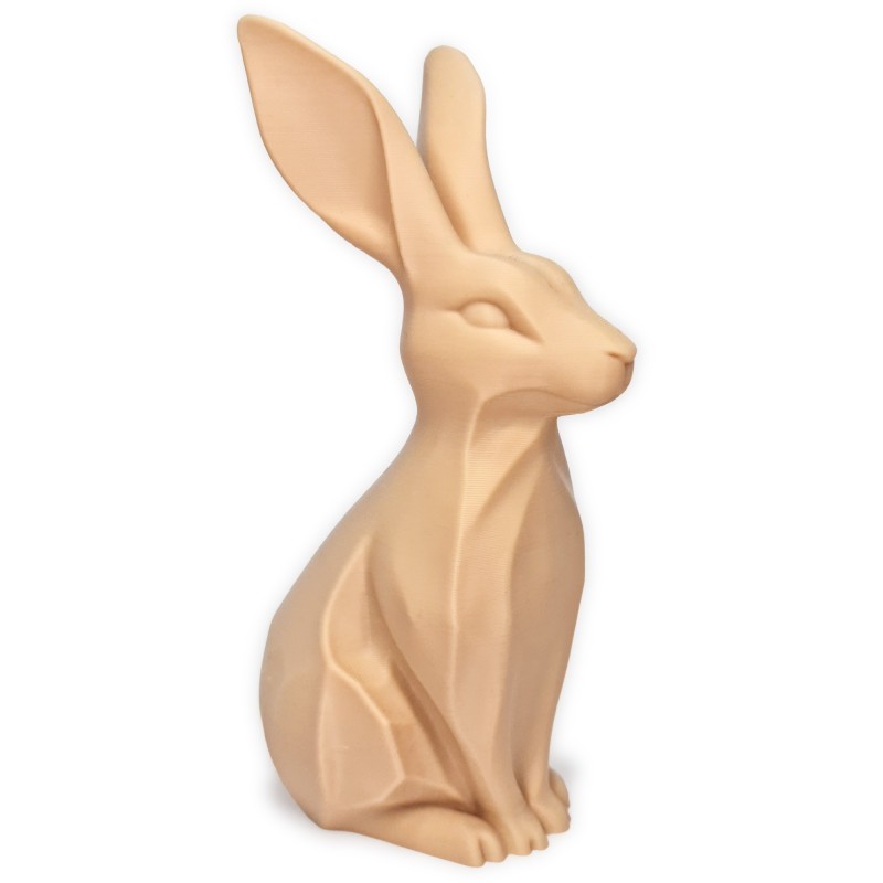 Zajączek/Królik wielkanocny Beżowy „Płatek” 3D – figurka do stroików