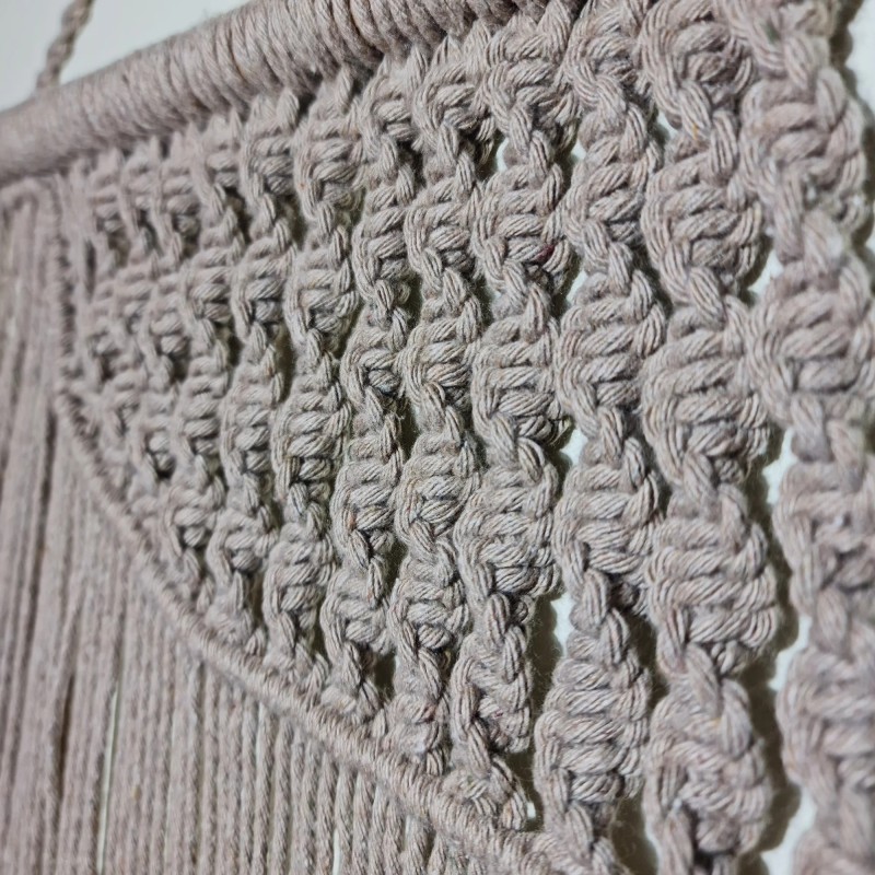 Makrama falista ścieżka detal