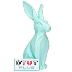 Zajączek/Królik wielkanocny Miętowy „Płatek” 3D – figurka do stroików