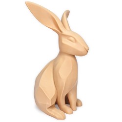 Zajączek/Królik wielkanocny Beżowy „Bąbel” 3D – figurka dekoracyjna