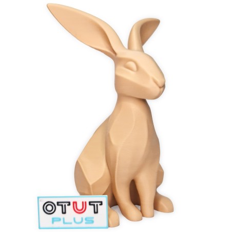 Zajączek/Królik wielkanocny Beżowy „Bąbel” 3D – figurka dekoracyjna