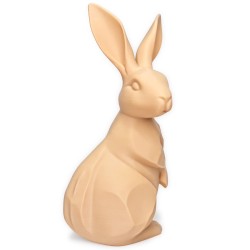 Zajączek/Królik wielkanocny Beżowy „Kropka” 3D – ozdoba na stół