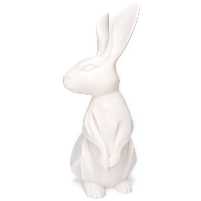 Zajączek/Królik wielkanocny Biały „Kropka” 3D – ozdoba na stół