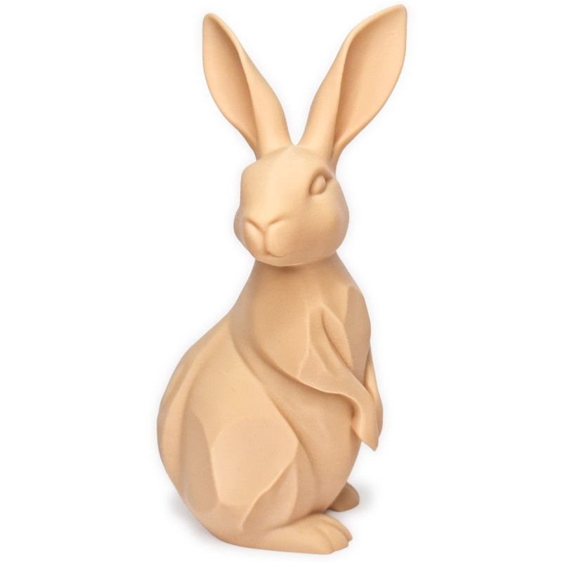Zajączek/Królik wielkanocny Beżowy „Kropka” 3D – ozdoba na stół