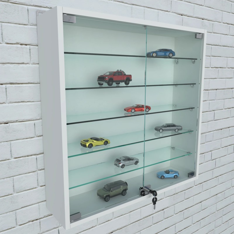 Witryna wisząca 680×680×170 - 5 szklanych półek - Otut Plus