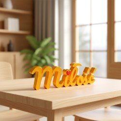 Napis Miłość złoty dekoracja prezent walentynki autorski design