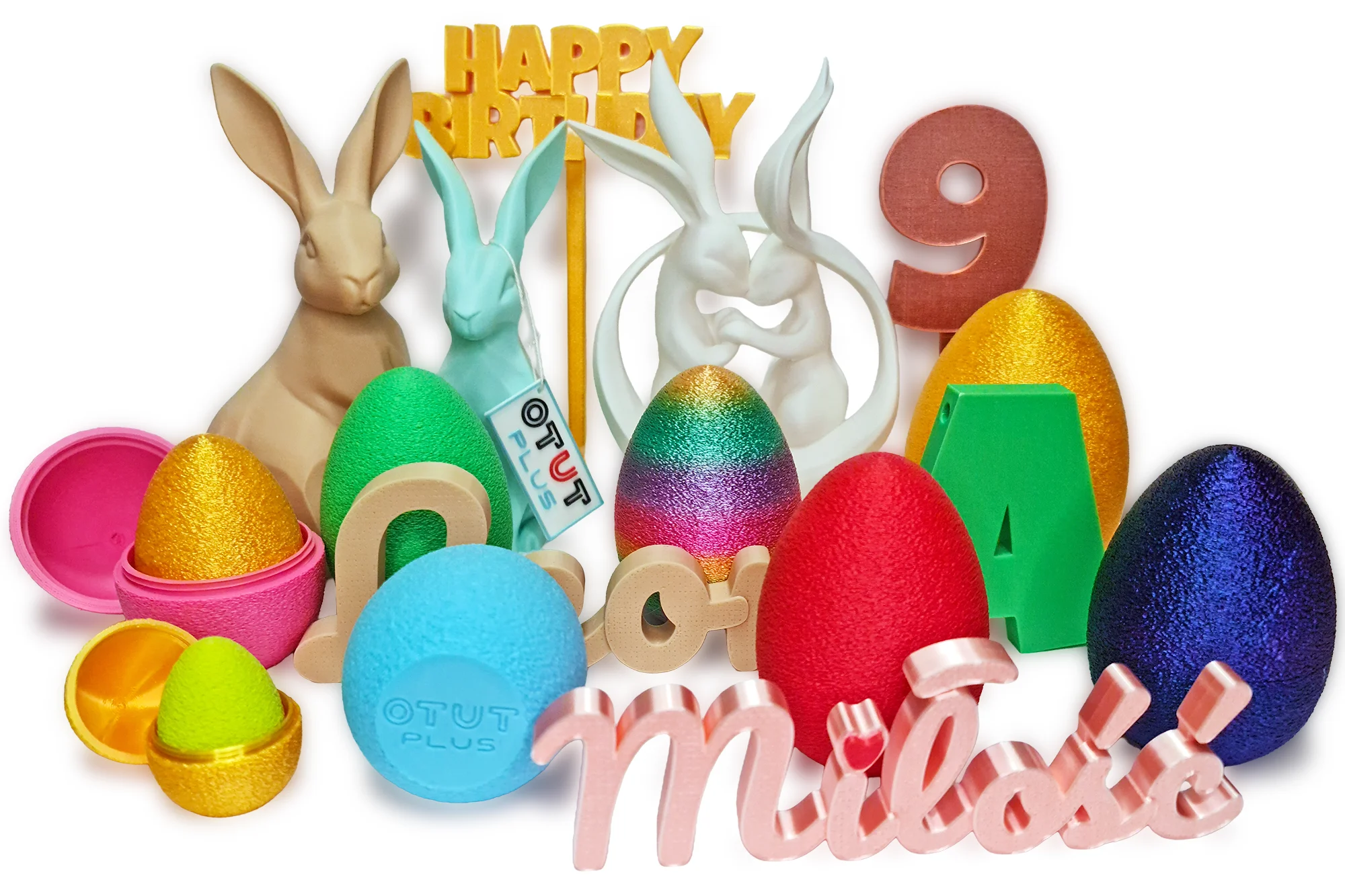 Kolekcja modeli druku 3D - produkcja OTUT PLUS